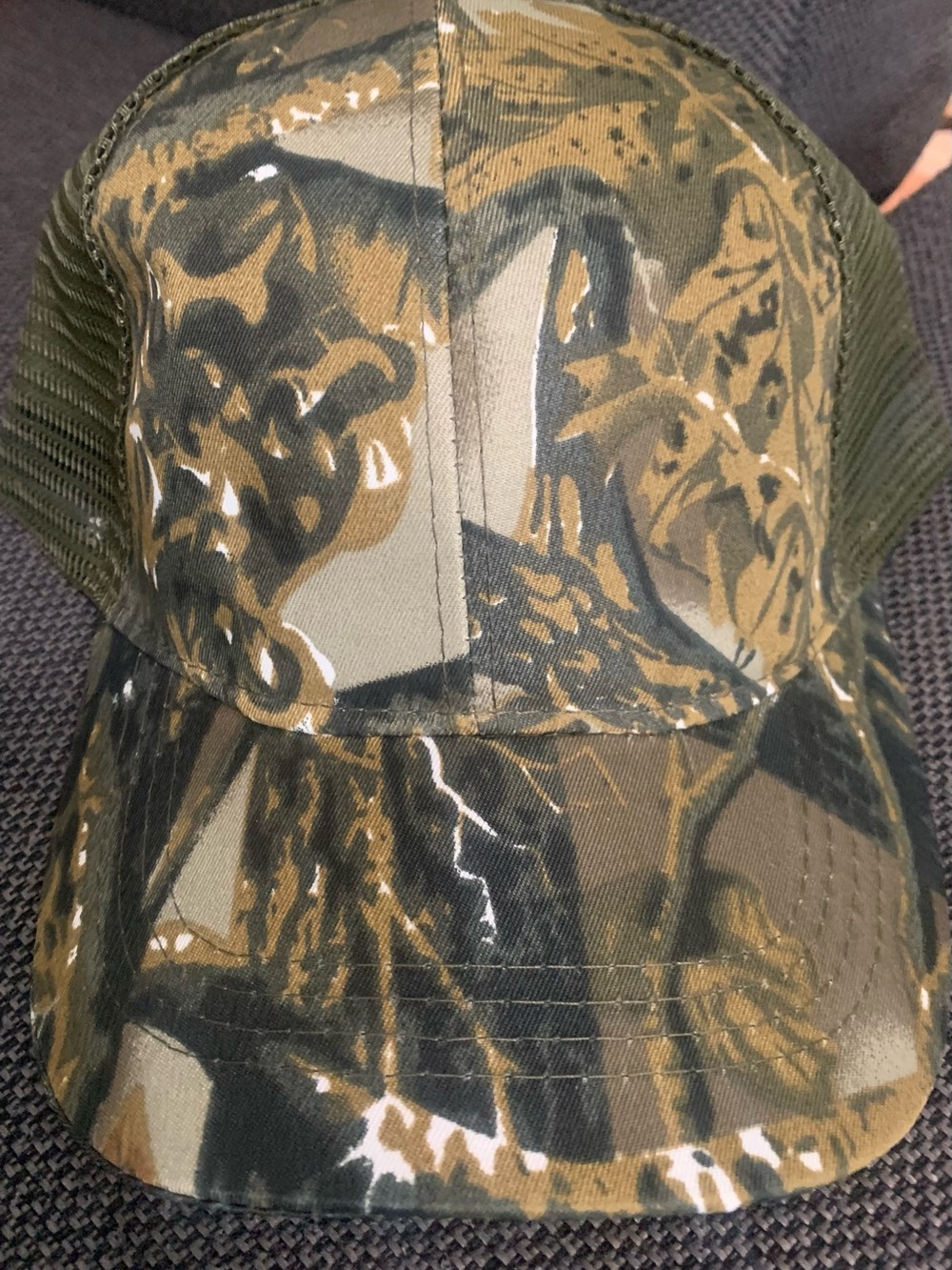 Camo Trucker Hat - Green & Brown Style 2